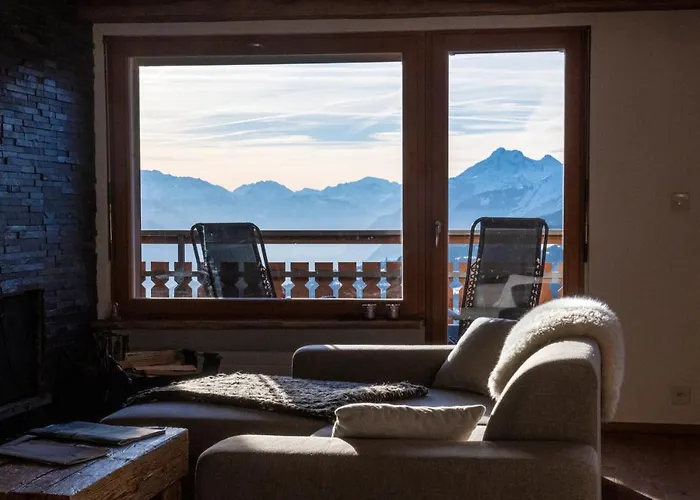 Lägenhet Modernity And Authenticity In Crans-montana, Breathtaking Panorama Crans-Montana