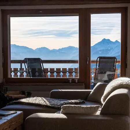 アパート Modernity And Authenticity In Crans-montana, Breathtaking Panorama クラン